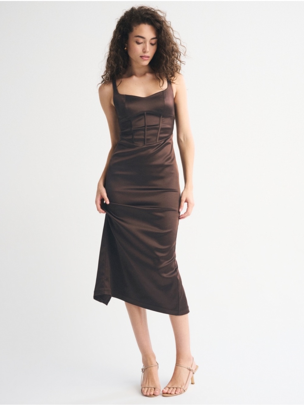 Corset midi dress